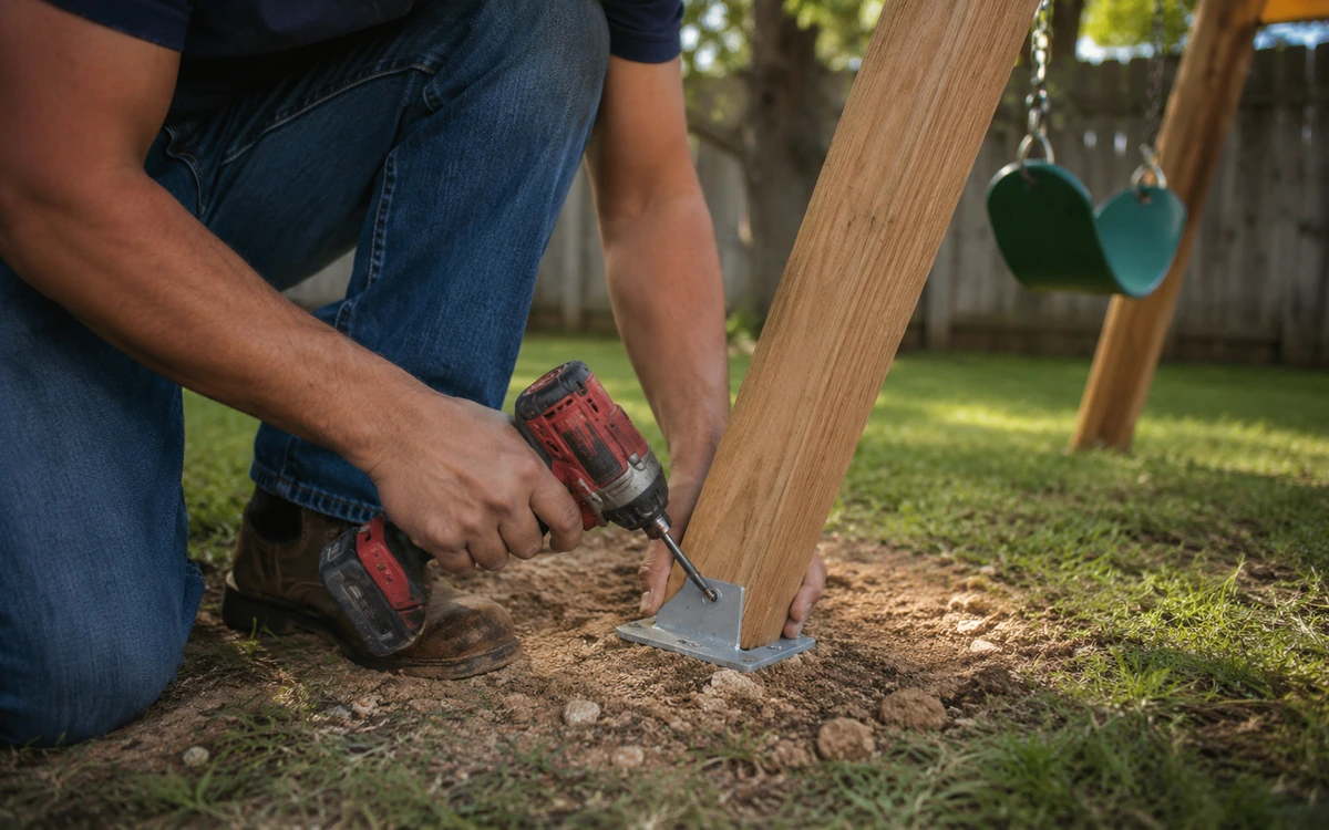 Swing set installation contractor